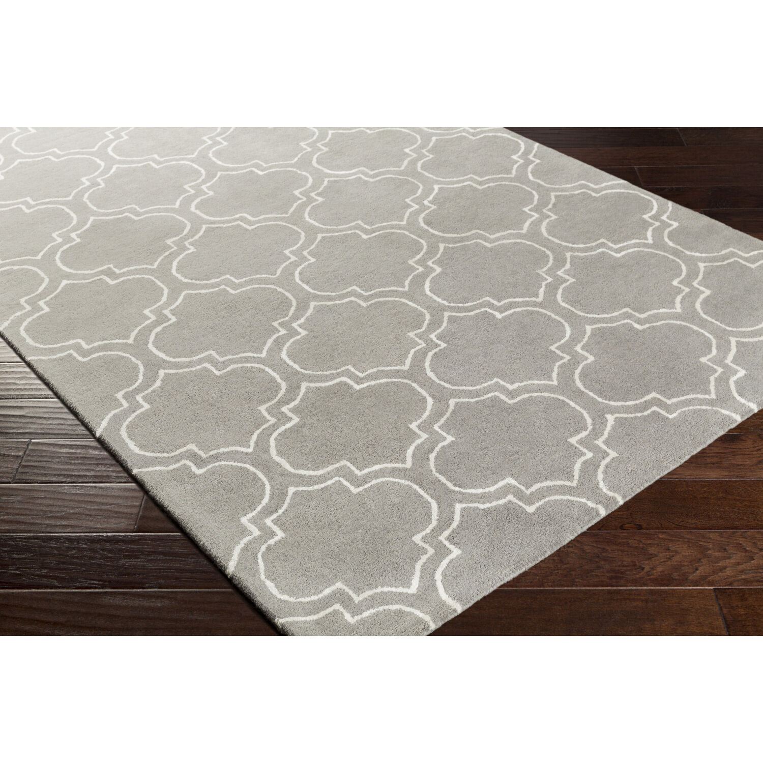 Signature Medium Gray / Ivory Handmade Rug