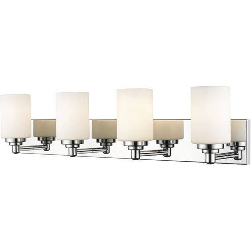 Soledad 4 Light 31.5 inch Chrome Vanity Wall Light