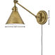 Arti 1 Light 7.75 inch Heritage Brass Indoor Wall Sconce Wall Light