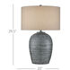 Agatha 29.5 inch 150 watt Reactive Black & White Table Lamp Portable Light