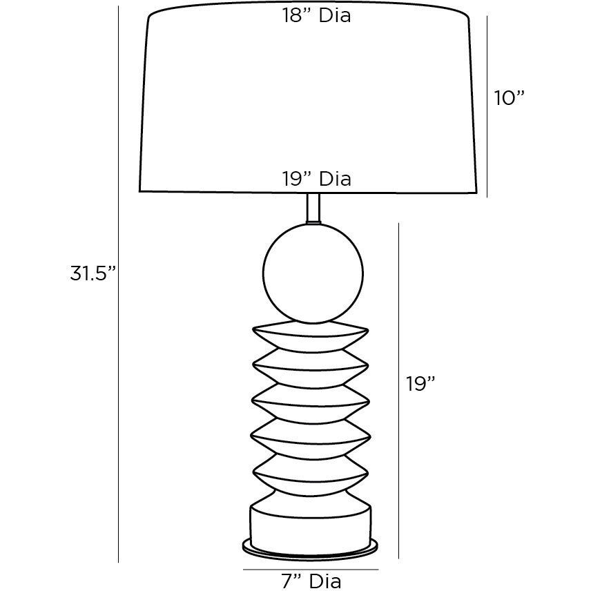 Roxbury 32 inch 150.00 watt Ivory Lamp Portable Light