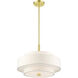 Meridian 4 Light 18 inch Satin Brass Chandelier Ceiling Light