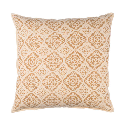 D Orsay 18 X 18 inch Beige and Camel Throw Pillow