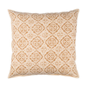 D Orsay 18 X 18 inch Beige and Camel Throw Pillow