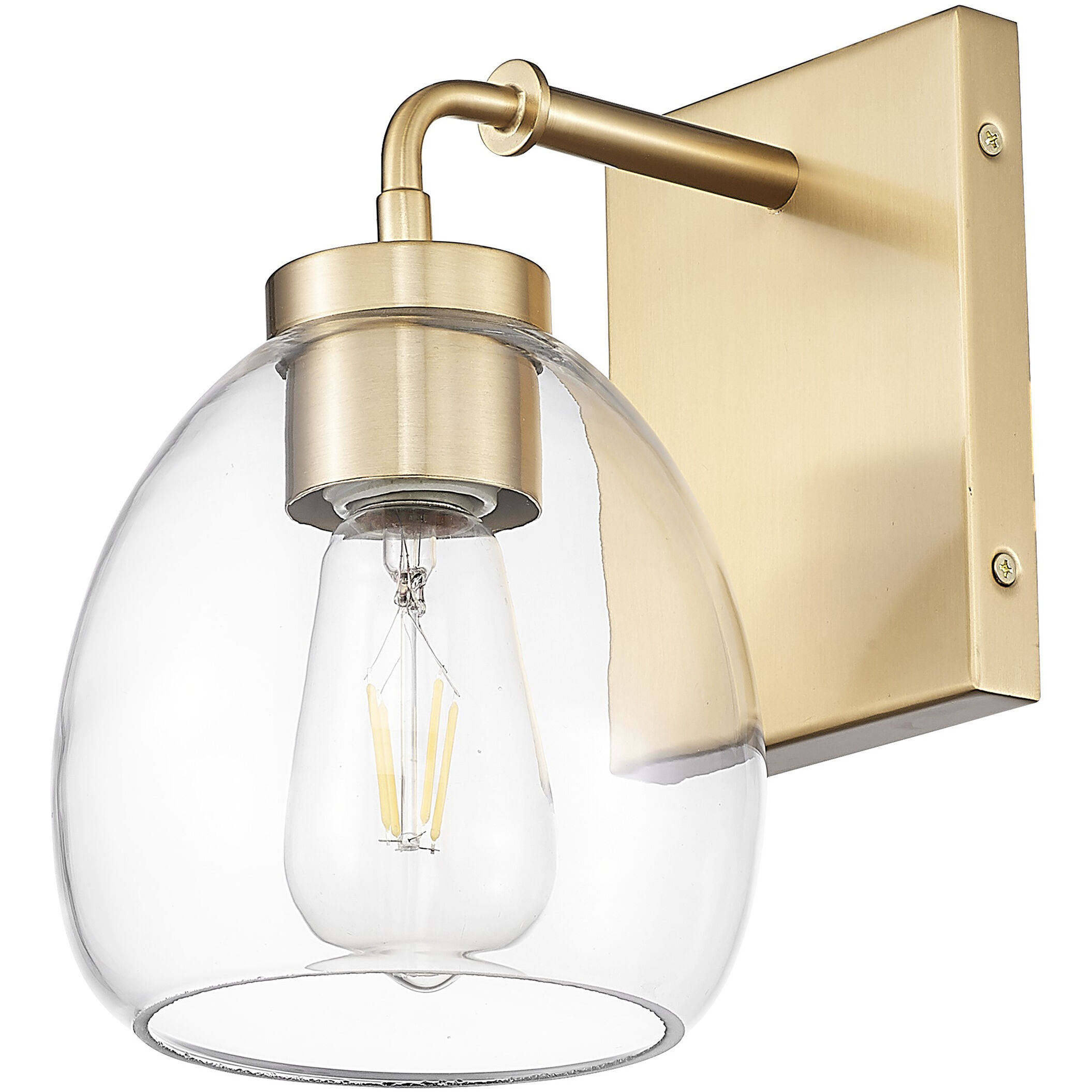 Dawes Sconce Wall Light in Brass