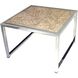 Carvo 24 X 24 inch Natural with Stainless Steel Coffee Table
