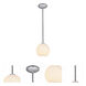 Japanese Lantern 1 Light 8 inch Brushed Steel Pendant Ceiling Light