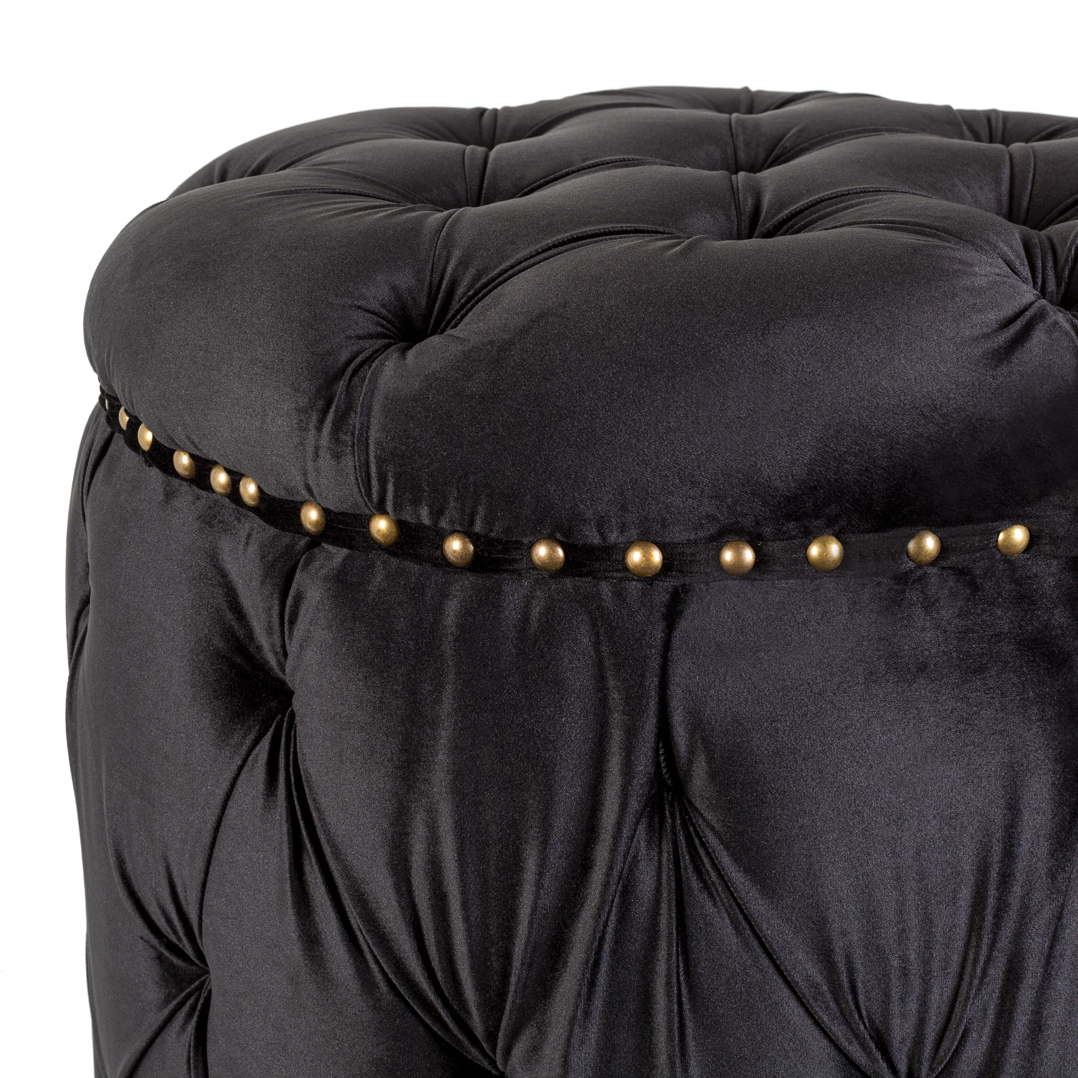 Amana 18.5 inch Ink Blue Ottoman