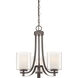 Parsons Studio 3 Light 18 inch Smoked Iron Chandelier Ceiling Light