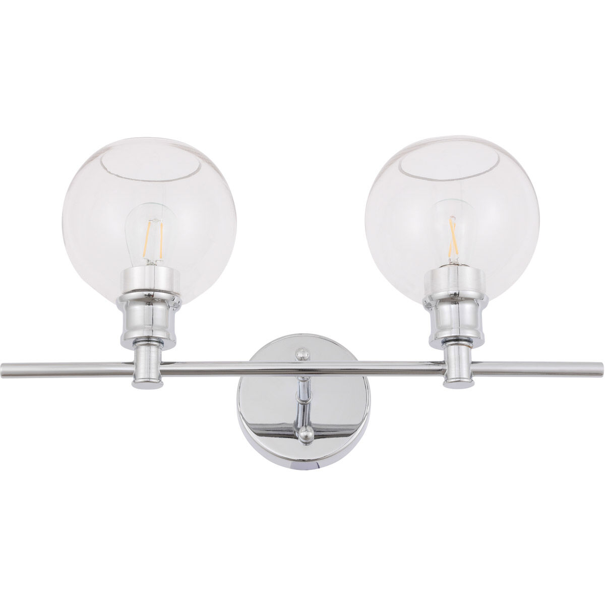 Collier 2 Light 19 inch Chrome Wall sconce Wall Light