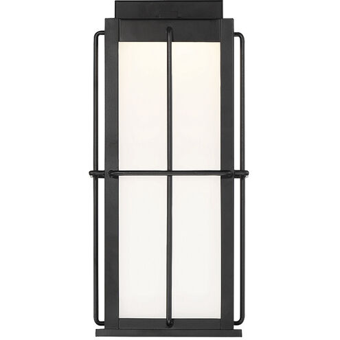 Bensa LED 14.75 inch Black Outdoor Wall Sconce