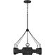 Lisa McDennon Raffi LED 52 inch Carbon Black Chandelier Ceiling Light