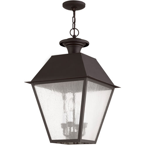 Mansfield 4 Light 15 inch Bronze Outdoor Pendant Lantern