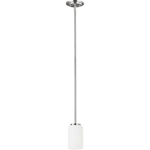 Oslo 1 Light 4 inch Chrome Mini-Pendant Ceiling Light