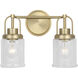 Anders 2 Light 14.00 inch Bathroom Vanity Light