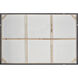 Sky Swell Navy with Off White and Silver Framed Wall Art