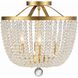 Rylee 4 Light 16.5 inch Antique Gold Semi Flush Ceiling Light
