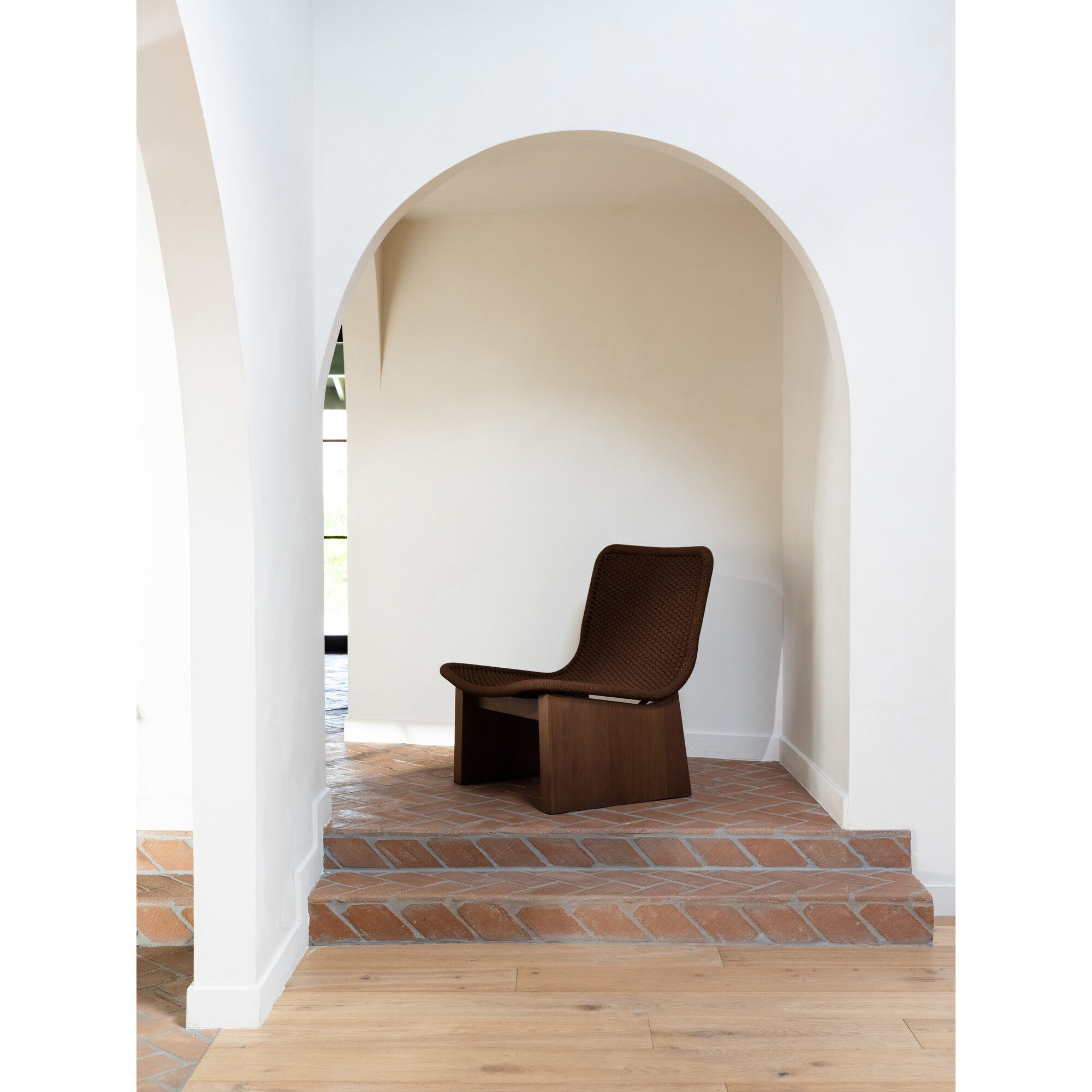 Savanna Brown Outdoor Accent Chair