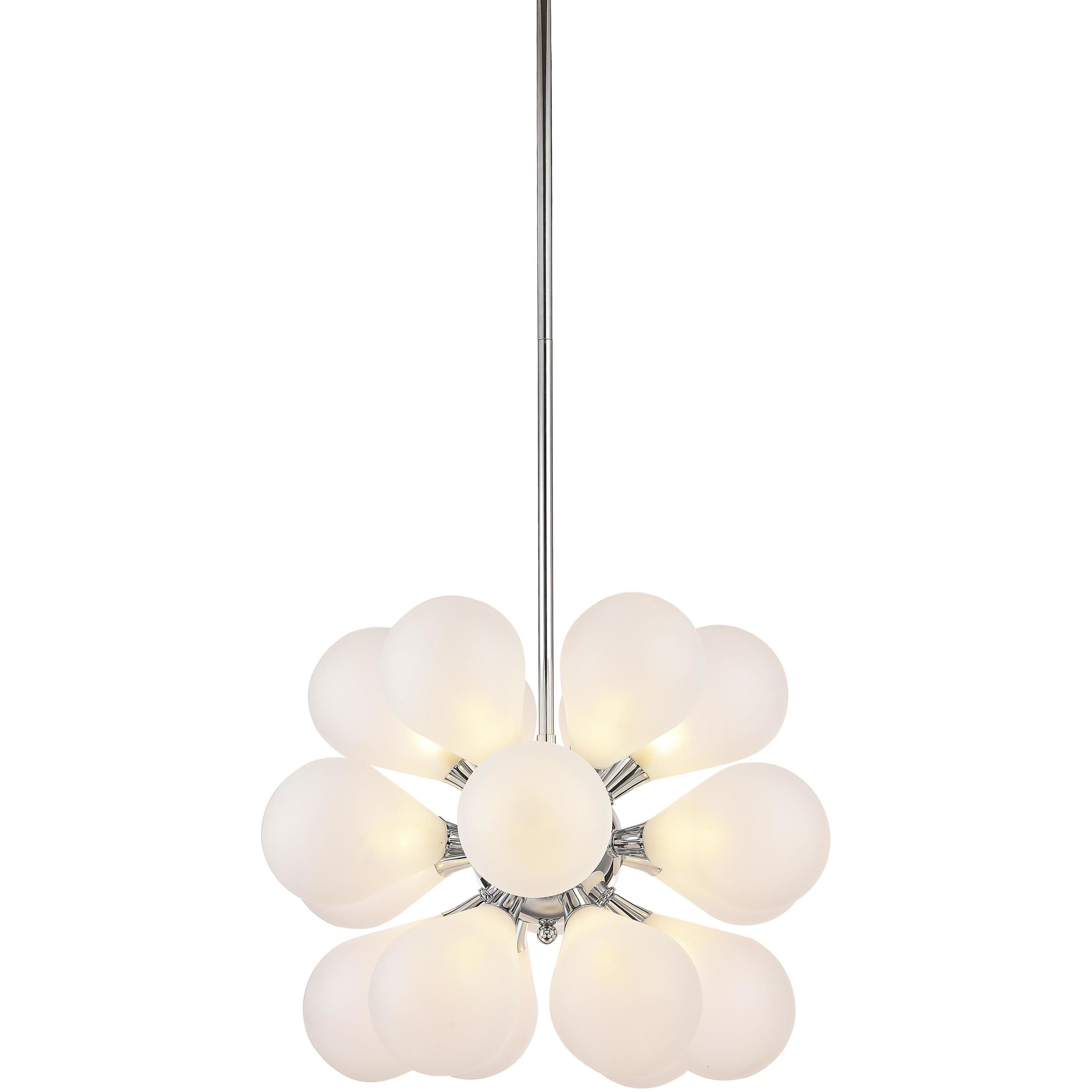 Canada 19 Light 23.6 inch Chrome Chandelier Ceiling Light