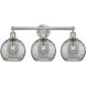 Edison Athens Deco Swirl 3 Light 26 inch Satin Nickel Bath Vanity Light Wall Light