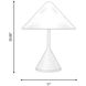 Kelly by Kelly Wearstler Brachion 20.88 inch 60 watt Black Pearl Table Lamp Portable Light