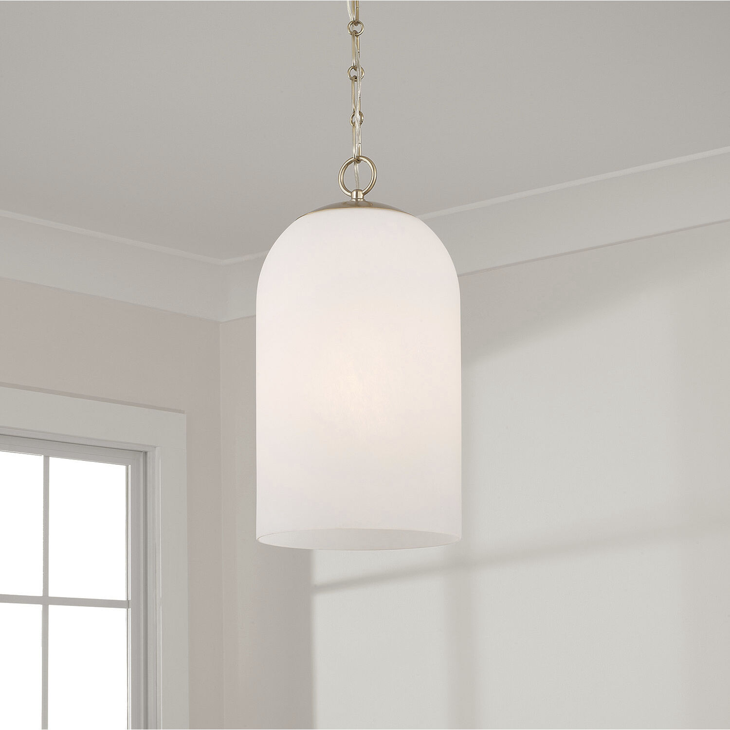 Cleo 1 Light 9 inch Matte Brass Pendant Ceiling Light
