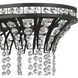 Fantania 4 Light 36 inch Matte Black Linear Chandelier Ceiling Light
