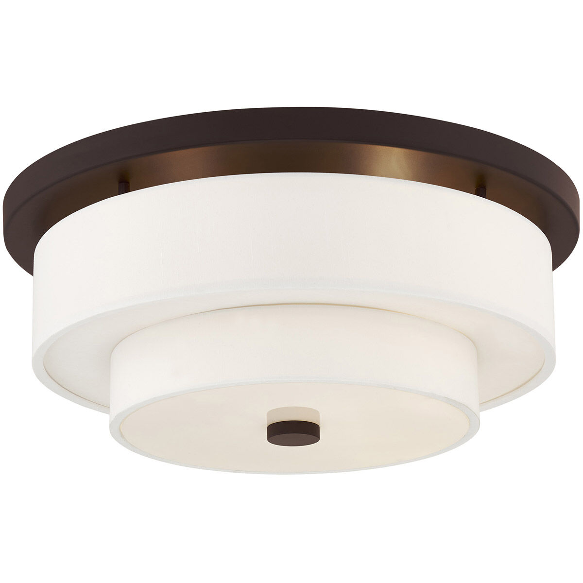 Meridian 4 Light 18 inch Bronze Flush Mount Ceiling Light