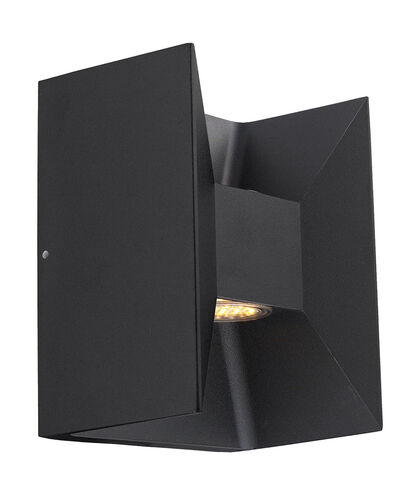 Morino LED 7 inch Matte Black Outdoor Wall Light