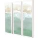 Waterside Collection Lacquered White Wood Shadow Box Style Framed Art