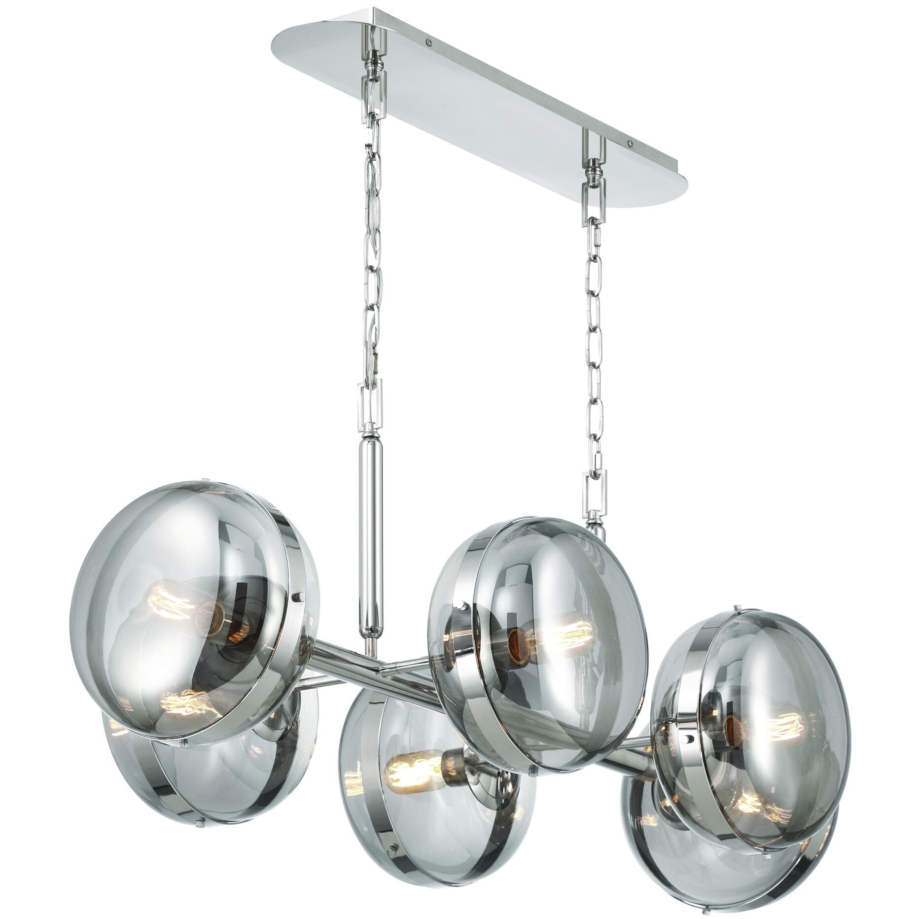 Nottingham 6 Light 21 inch Polished Nickel Chandelier Ceiling Light