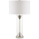 Piers 28.75 inch 150 watt Polished Nickel and Clear Table Lamp Portable Light