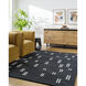 Jason Wu 90 X 60 inch Jet Black / Light Silver Handmade Rug in 5 x 8