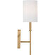 Foxdale 1 Light 5 inch Brushed Nickel Bath Vanity Wall Light