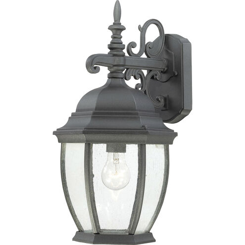 Covington 1 Light 18 inch Black with Clear Outdoor Wall Sconce