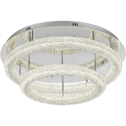 Bowen 2 Light 29.5 inch Chrome Flush Mount Ceiling Light