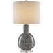 Marbury 29 inch 150 watt Black/White/Clear/Polished Nickel Table Lamp Portable Light