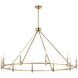 Carrick 10 Light Champagne Bronze Chandelier Ceiling Light, 1 Tier Large