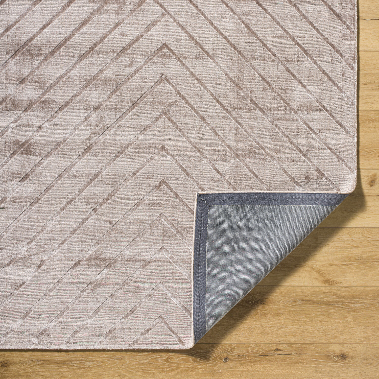 Pier 90 X 60 inch Ash / Light Silver / Warm Grey / Khaki / Prairie Dust Handmade Rug in 5 x 8