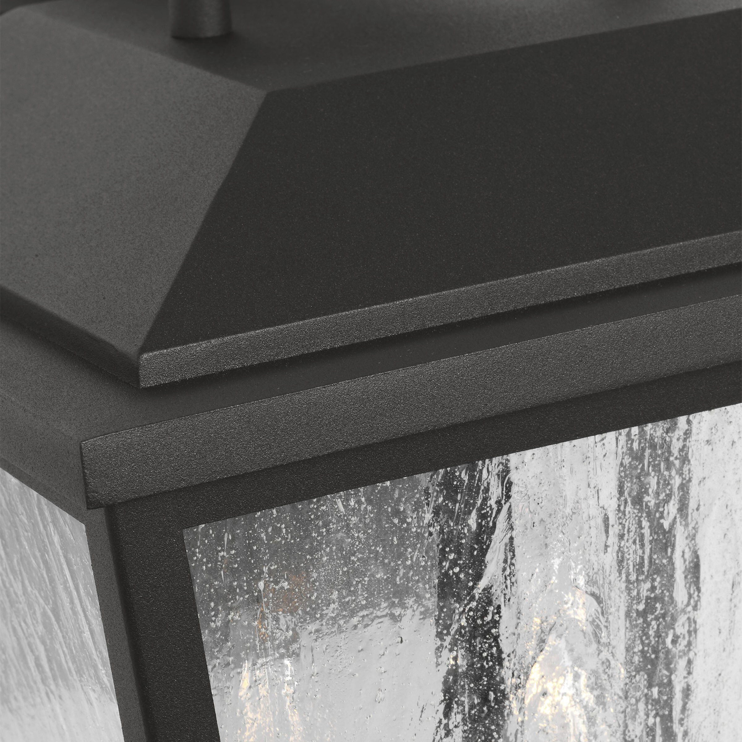 Drew & Jonathan Kennewick 3 Light 16.5 inch Textured Black Outdoor Wall Lantern, Large