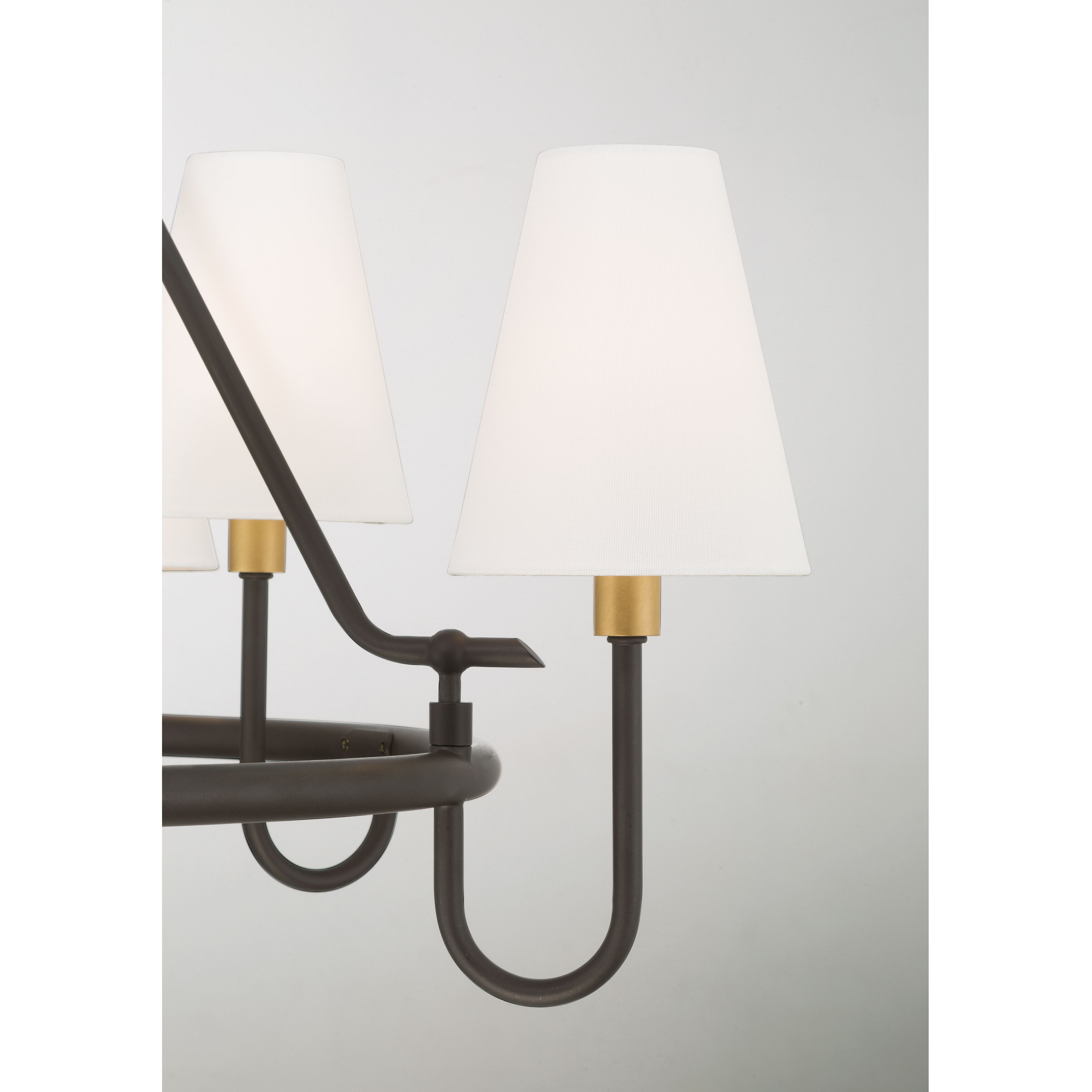 Bellforge 8 Light 38 inch Legacy Brass and Dark Bronze Pendant Ceiling Light