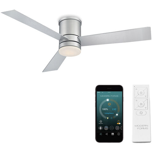 Axis 52 inch Titanium Flush Mount Ceiling Fan in 2700K