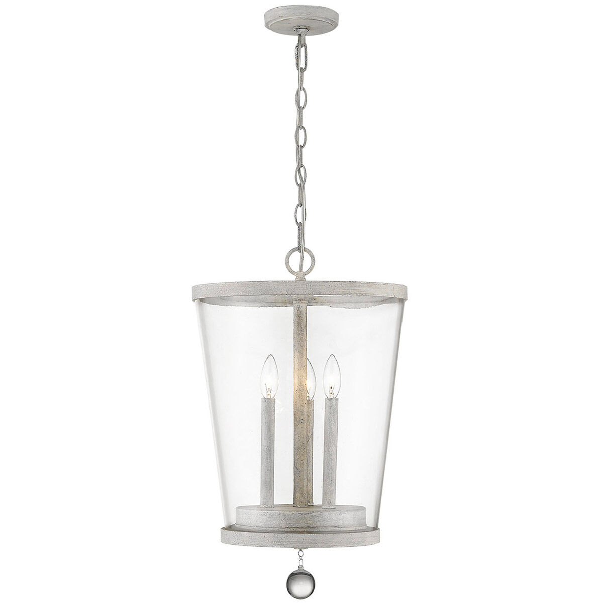 Callie 3 Light 14 inch Country White Foyer Pendant Ceiling Light
