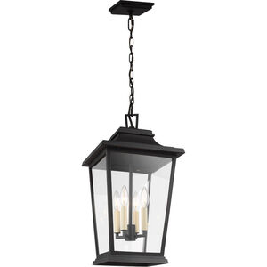 Sean Lavin Warren 4 Light 12 inch Textured Black Outdoor Hanging Lantern