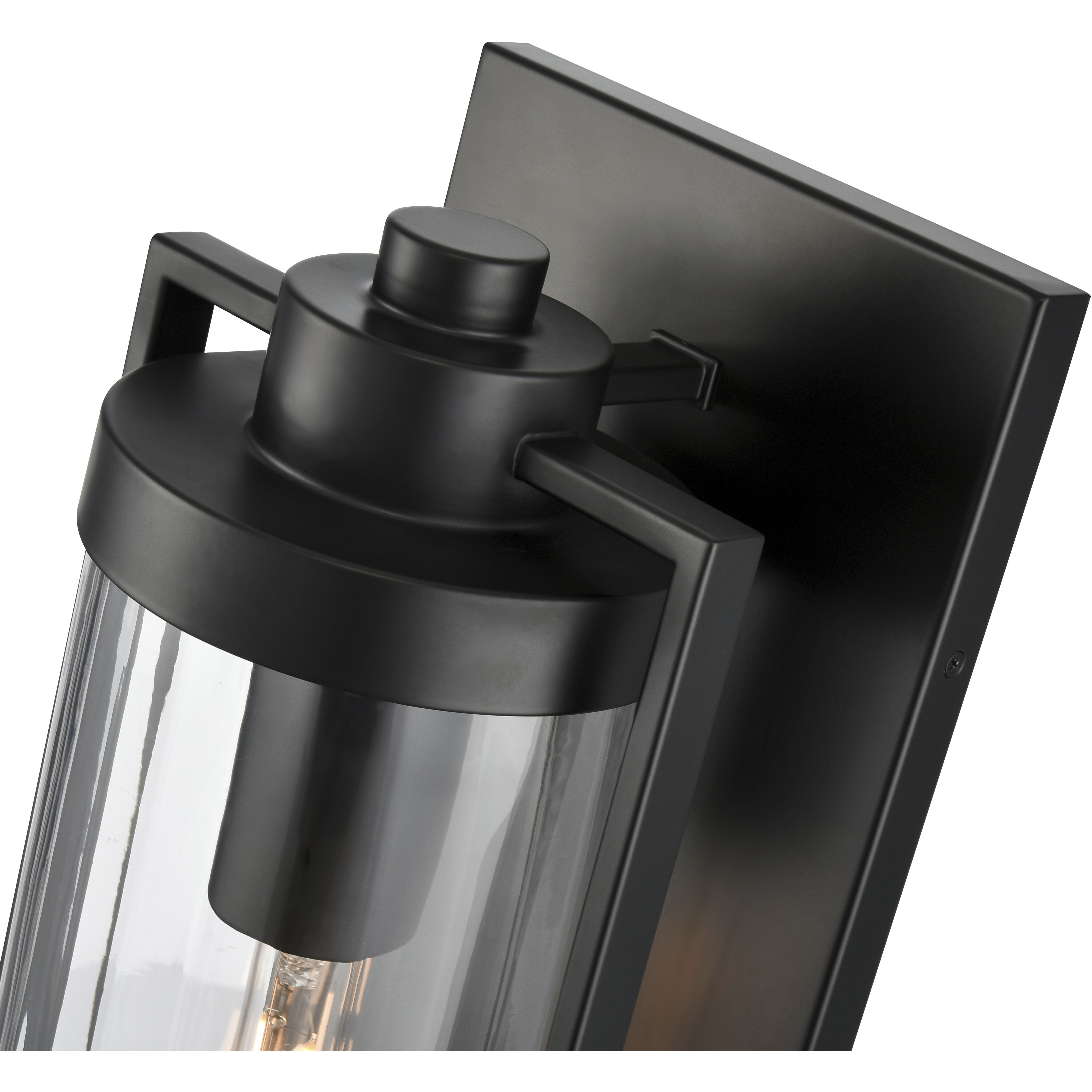 Braselton 1 Light 18 inch Powder Coated Black Outdoor Wall Sconce