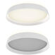 Aurora 1 Light 12 inch White Flushmount Ceiling Light