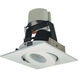 Iolite Matte Powder White Recessed Light in 800, 5000K, Retrofit Square Gimbal