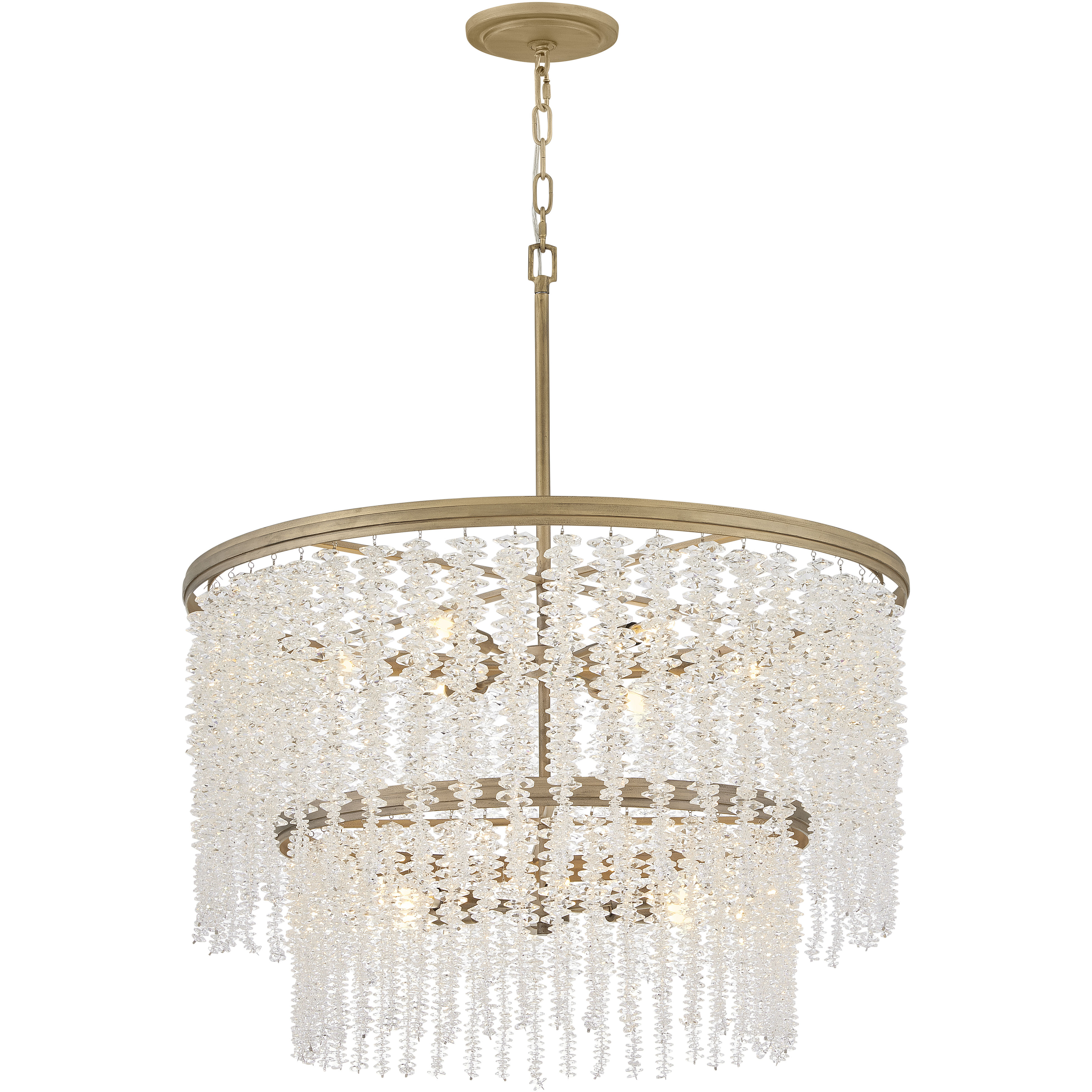 Rubina 12 Light 30 inch Burnished Gold Chandelier Ceiling Light