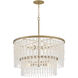 Rubina 12 Light 30 inch Burnished Gold Chandelier Ceiling Light
