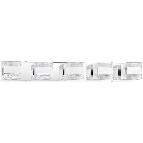 Cubix 10 Light 35 inch Chrome Vanity Light Wall Light